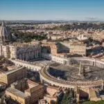 Aerial view of St. Peter's Basilica