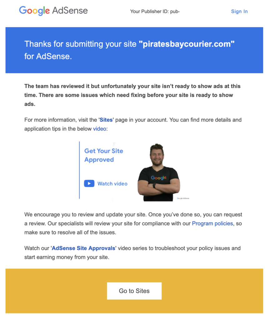 Google Accepts Second Satirical Website for the First Time